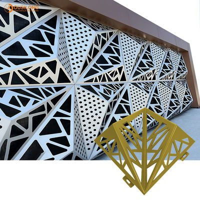 Salon için Tavanda Metal İç 3D Üçgen Klips, Gümüş Beyaz Gizli Asma Alüminyum Asma Tavan