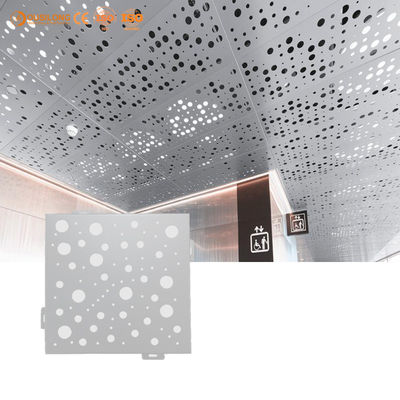 Mimari Süsleme için CNC Kesim Giydirme Cephe Paneli Delikli Alüminyum Cephe Kaplama Panelleri