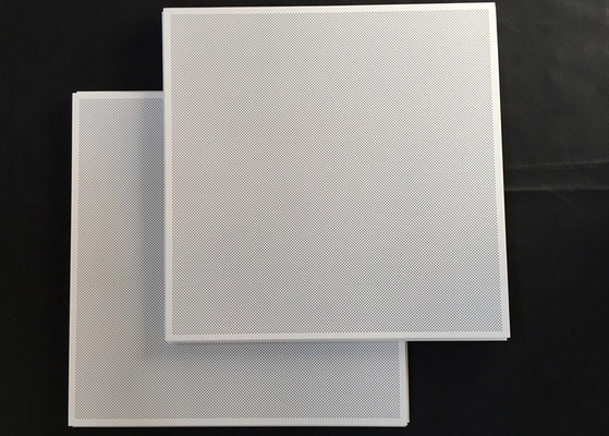 Alüminyum Delikli Ф1.8 Tavan Fayanslarında Asma Beyaz 600 x 600mm