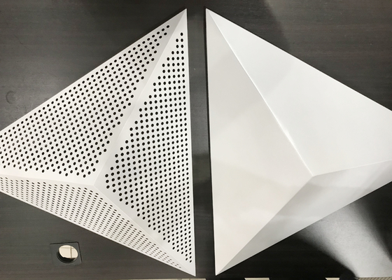 Akustik Ses Emici Duvar Tavan Paneli için Tavan Sisteminde Delikli 3D Snap Klipsi
