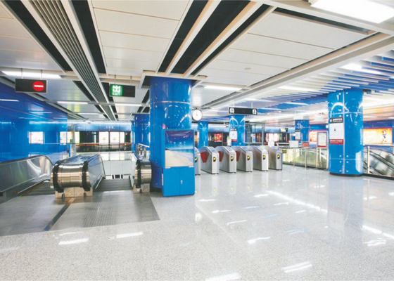 Havaalanları Geniş Ticari Tavan Fayansları K şekilli Akzo Nobel toz boya ile