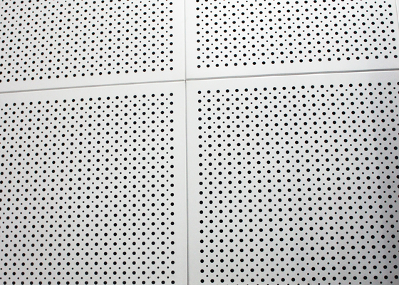 Açık Çerçeve, Tavan Fayanslarına Yerleştirir, Mikro Delikli T Bar Asma Yanalı Tavan Paneli 595x595mm