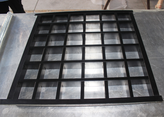 Siyah T çubuklu Çerçeve Metal Alüminyum ızgara tavan 600 x 600 Örgü