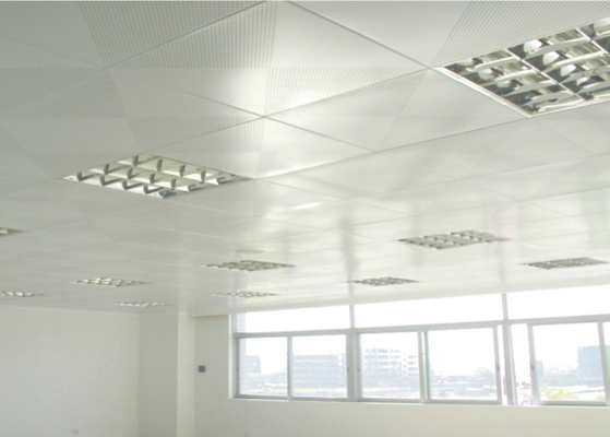 Delikli Tavan Panellerinde Yangına Dayanıklı Yeşil Klips Metal yapı malzemeleri için, ISO SGS